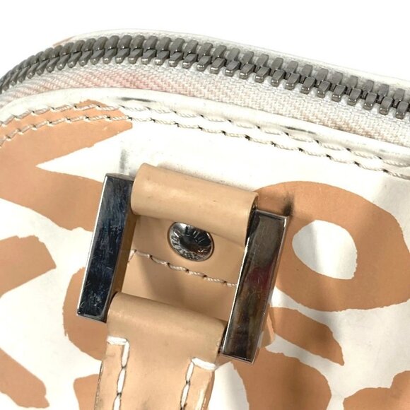 LOUIS VUITTON M92178 MonogramGraffiti Alma PM Hand Bag Leather Beige/White - Picture 11 of 15